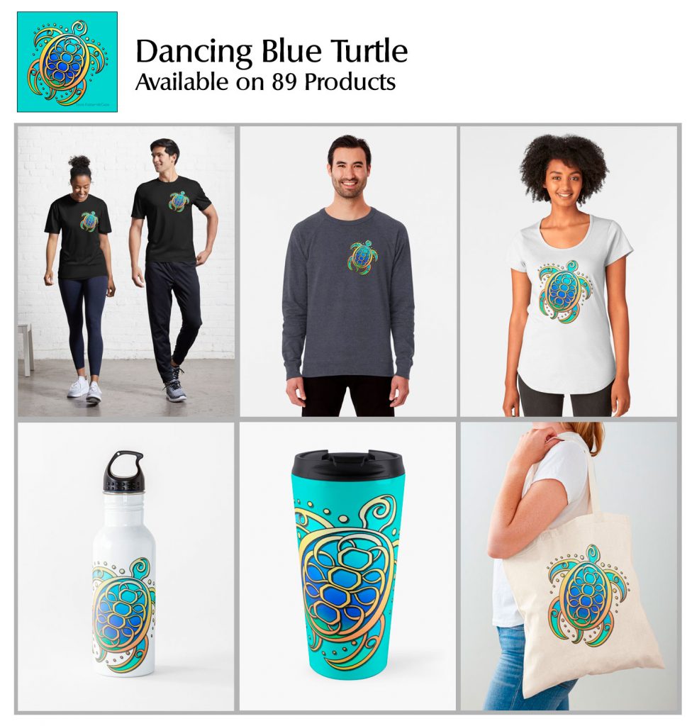 Dancing Blue Turtle